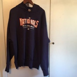 Washington Nationals Majestic Hooded Sweatshirt XL